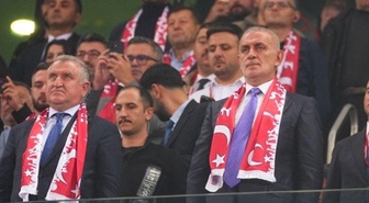 TFF Başkanı İbrahim Hacıosmanoğlu, ''istifa'' tezahüratlarına dayanamadı