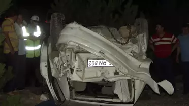 Sp Genel Başkanı Kutan'ı Koruyan Ekip Otosu, Köpeğe Çarpmamak İçin Takla Attı: 1 Ölü, 1 Yaralı