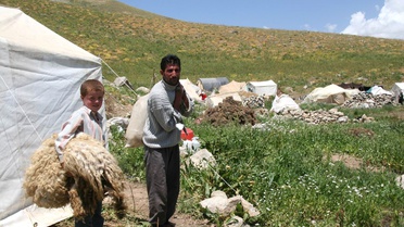 Hakkari'de Kışlık Yün Çorap Hazırlığı