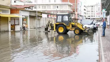 Bafra'da Sağanak Yağmur