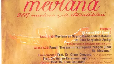 2007 Yılı Mevlana Kutlamalarına Kayseri'den Katkı