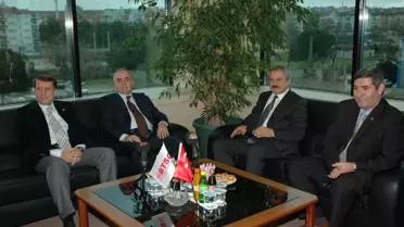 Vali Canpolat'dan Btso ve Üniversiteye Veda Ziyareti