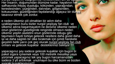 Nurgül Yeşilçay'a, Hayranlarından Ağaç Kampanyası Sürprizi