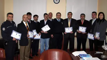 Emniyetten, Başarılı Personele Teşekkür Belgesi