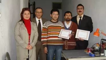 Sarıgöl'de, Beşik Projesi Ustalarına Başarı Belgesi