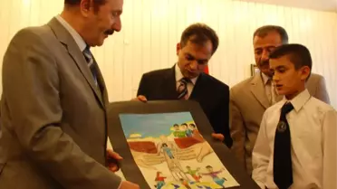 Hatay Valisi Miroğlu, Dereceye Giren Öğrencileri Kabul Etti