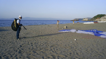 Mudanya'da Yamaç Paraşütü Heyecanı