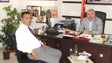 Yeni Müdürden Başkan Kaldırım'a Ziyaret