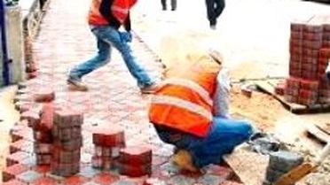 Sincan'da Kaldırım ve Bordür Çalışmaları Devam Ediyor