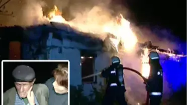 Yaşlı Adam Evinin Yanmasını Göşyaşları İçinde İzledi