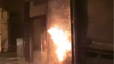 Çorlu'da Kortutan Yangın