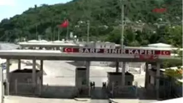 Artvin - Sarp Sınır Kapısı´Nda Yaya Giriş Çıkışı Yüzde 40 Ar