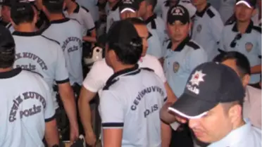 İlçe Belediyesi ile Büyükşehir Belediyesi Zabıtaları Birbirine Girdi