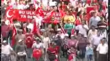 İskenderun'da 10 Bin Kişi Şehitler İçin Yürüdü