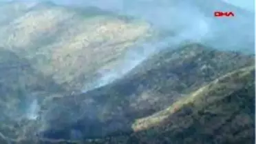 Çukurca - Sınırdaki Orman Yangını Etkisini Azalttı