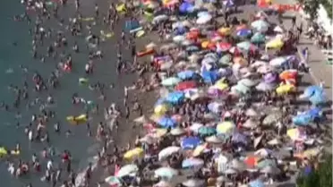 Zonguldak'ta Sahiller Doldu Taştı