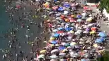 Zonguldak'ta Sahiller Doldu Taştı