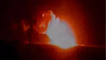 Ağrı'da Doğalgaz Boru Hattında Patlama