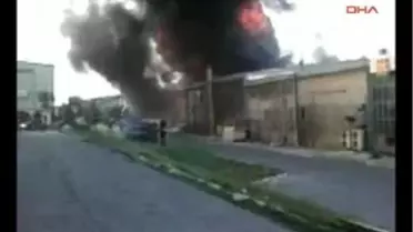 Sanayi Sitesinde Korkutan Yangın