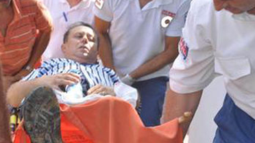 Ayağına Saplanan Bıçakla Hastaneye Kaldırıldı