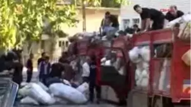 Şırnak´Ta Polis Göçer Kamyonlarında Silah Aradı