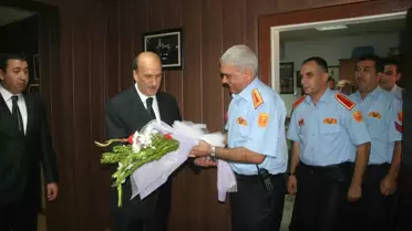 İtfaiyecilerden Başkan Selmanoğlu’na Ziyaret

