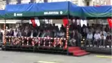 Rize - Yangın Tatbikatında Protokol Gazdan Etkilendi