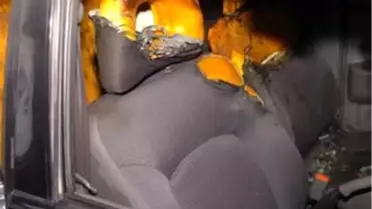 Zabıta Aracı Kundaklandı