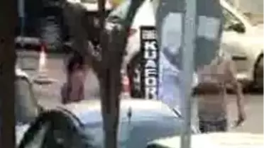 Sokakta Karı Koca Kavgası