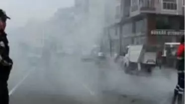 Alev Alan Atığı Yola Döktü