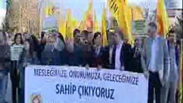 Öğretmenler Gününde Öğretmenlerin Atama Protestosu