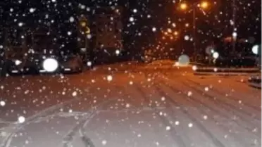 Çorlu'da Kar Yağışı Başladı