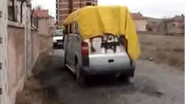 Park Halindeki Minibüs Yandı