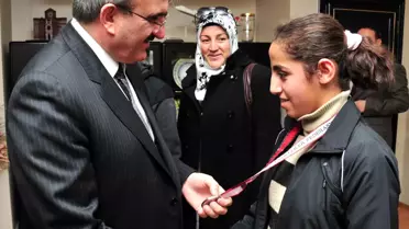 Vali Karaloğlu, Görme Engelli Şampiyonları Kabul Etti