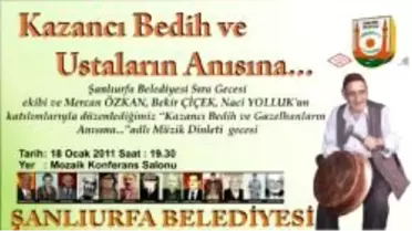 Kazancı Bedih 18 Ocak’ta Anılacak