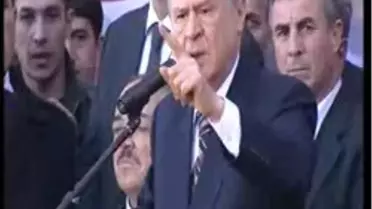 Niğde 3 Mhp Lideri Bahçeli Bor İlçesinde Halka Seslendi