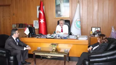 Vergi Dairesi Yetkililerinden Özcan’a Ziyaret