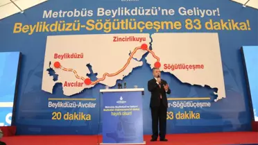 Beylikdüzü Metrobüs Hattına Muhteşem Temel Atma Töreni