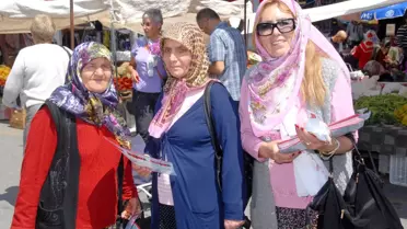 Şalvarlı Kadın Aday Pazarda Oy İstedi