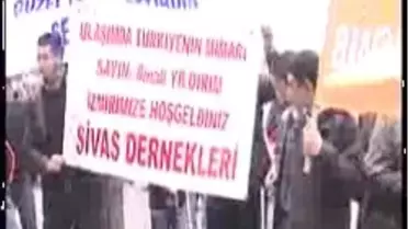 Binali Yıldırım, Havalanından Kente Trenle Geldi