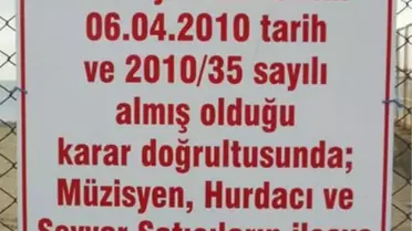Müzisyenleri Öfkelendiren Tabela Kaldırıldı