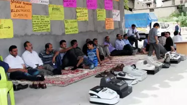 Elektrikleri Kesilen Esnaf Açlık Grevi Başlattı