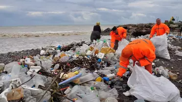 Alaplı Sahili Çöplüğe Döndü