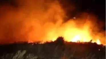 Anız Yangını 300 Dönümü Kül Etti