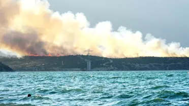 Eğirdir'de Orman Yangını