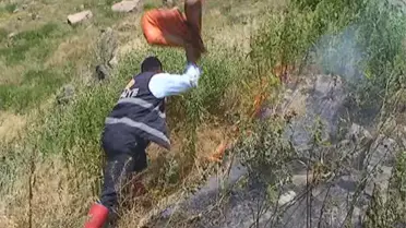 Itfaiyeciler, Tarihi Konağı Montlarıyla Kurtardı