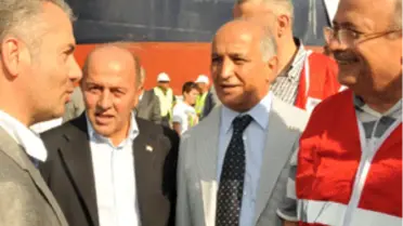 Başkan Uzun, Somali Yardım Gemisinde