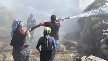 Köyde Ot Yangını Paniği