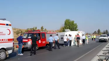 Rus Turistleri Taşıyan Midibüs Devrildi: 1 Ölü, 18 Yaralı (2)