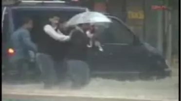 Bandırma Sağanak Yağışa Teslim Oldu